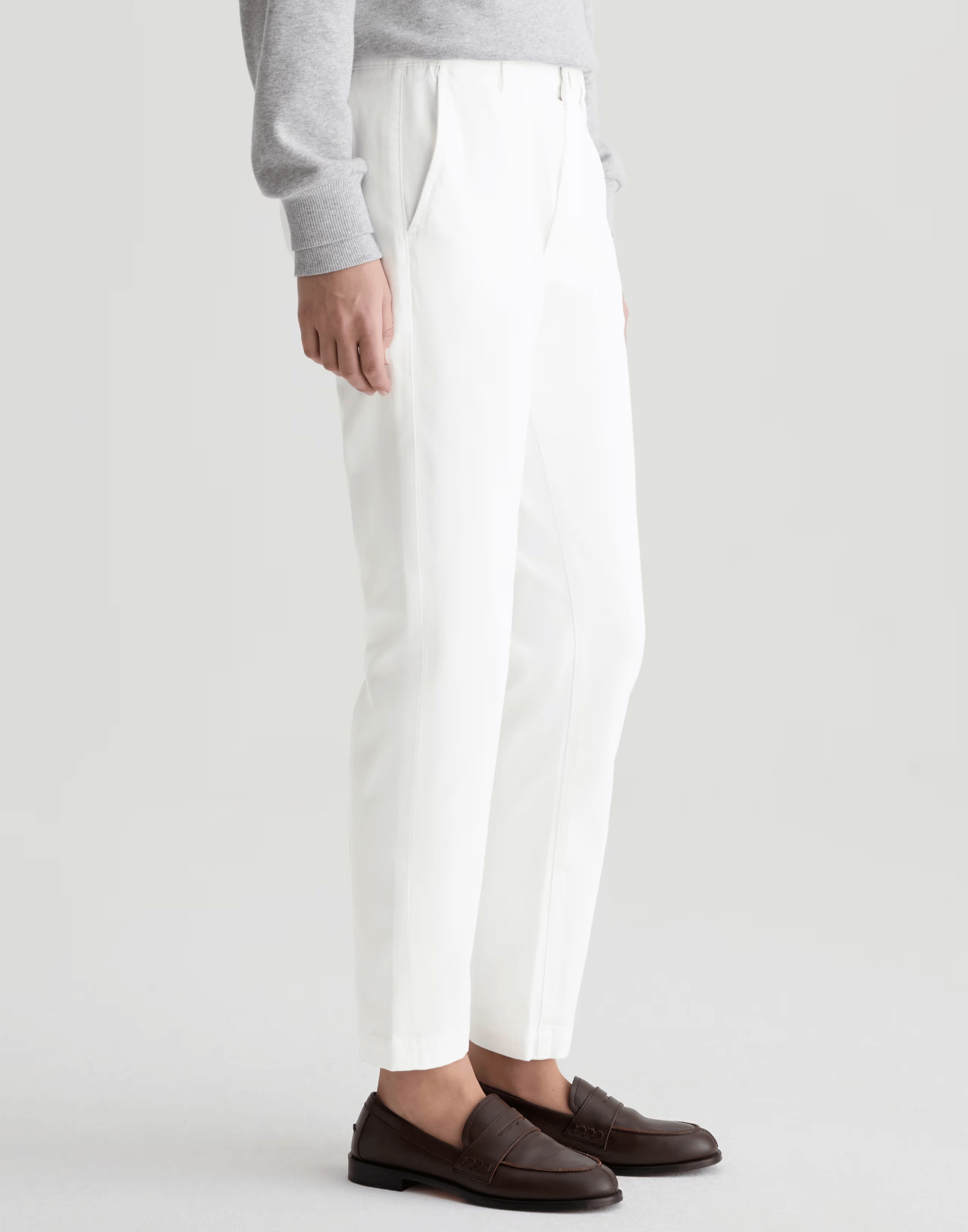 White Caden Trousers