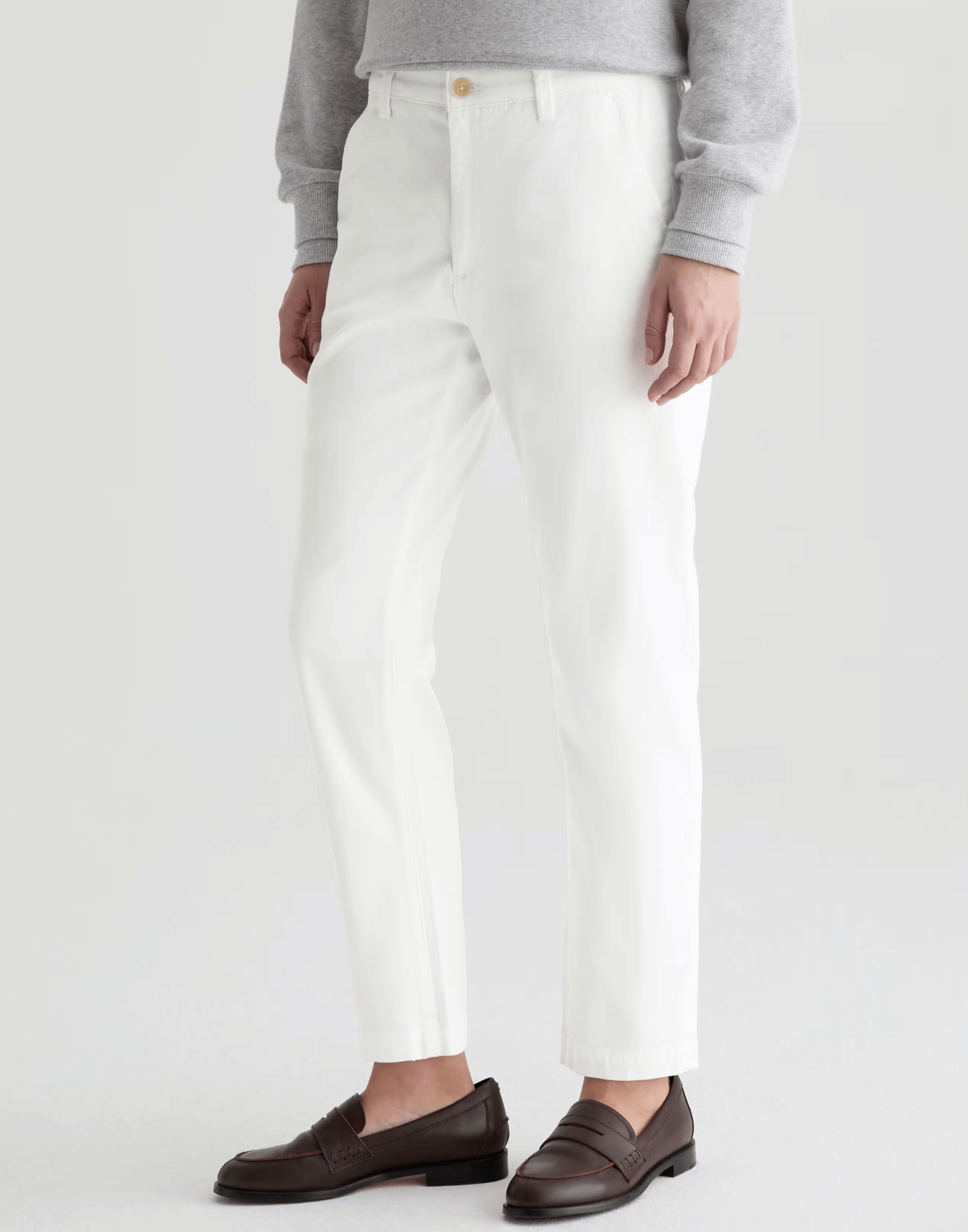 White Caden Trousers