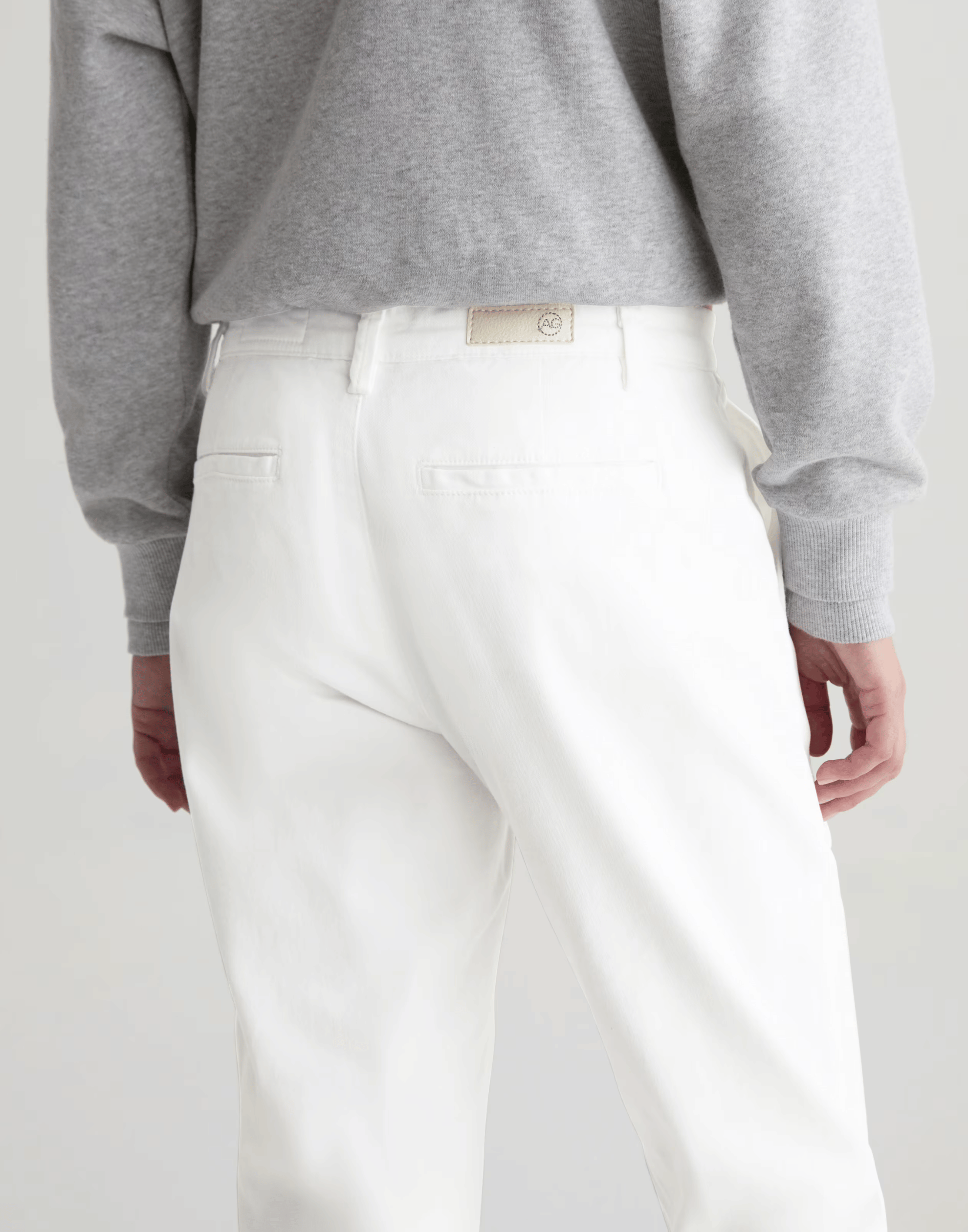 White Caden Trousers