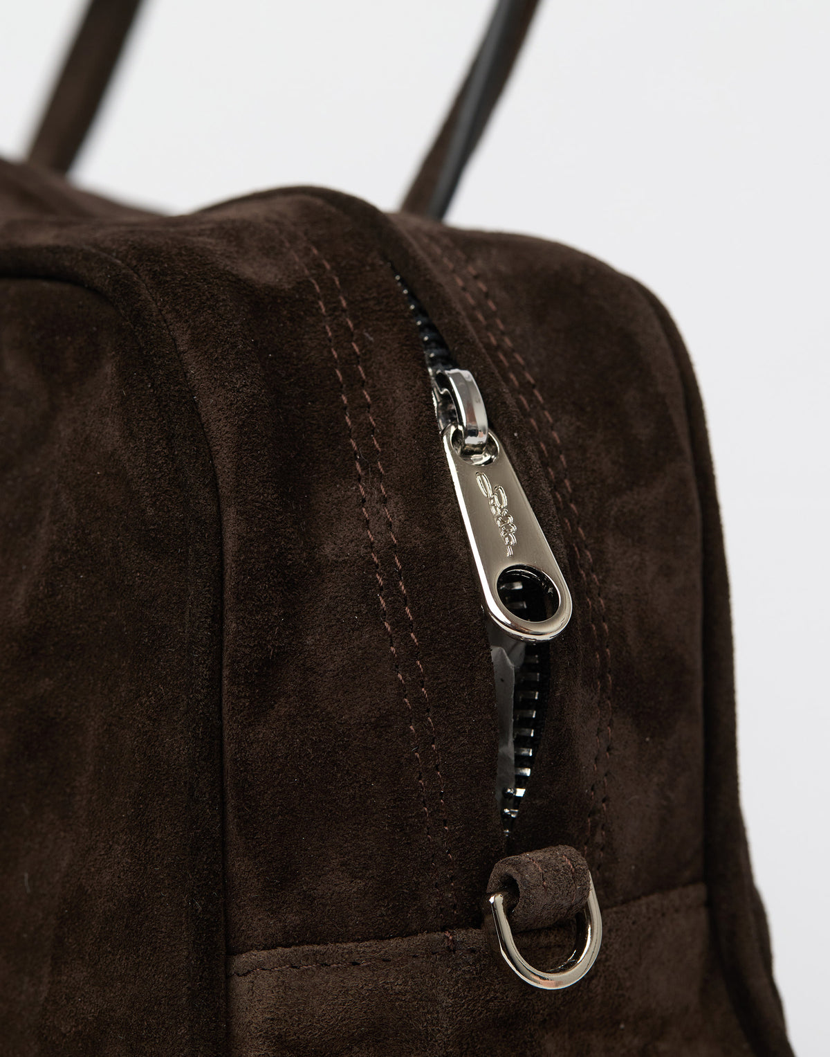 Dark Brown Suede Leather Big Tilda Bag