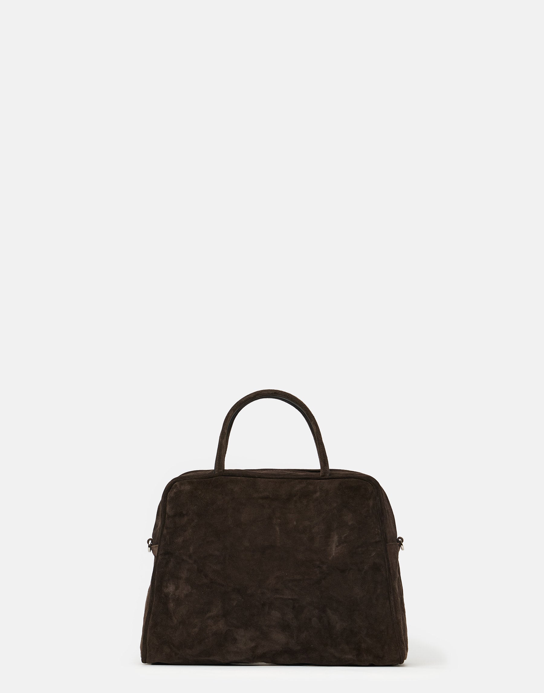 Dark Brown Suede Leather Big Tilda Bag