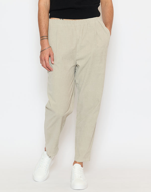 Sand Cotton Cord Trousers