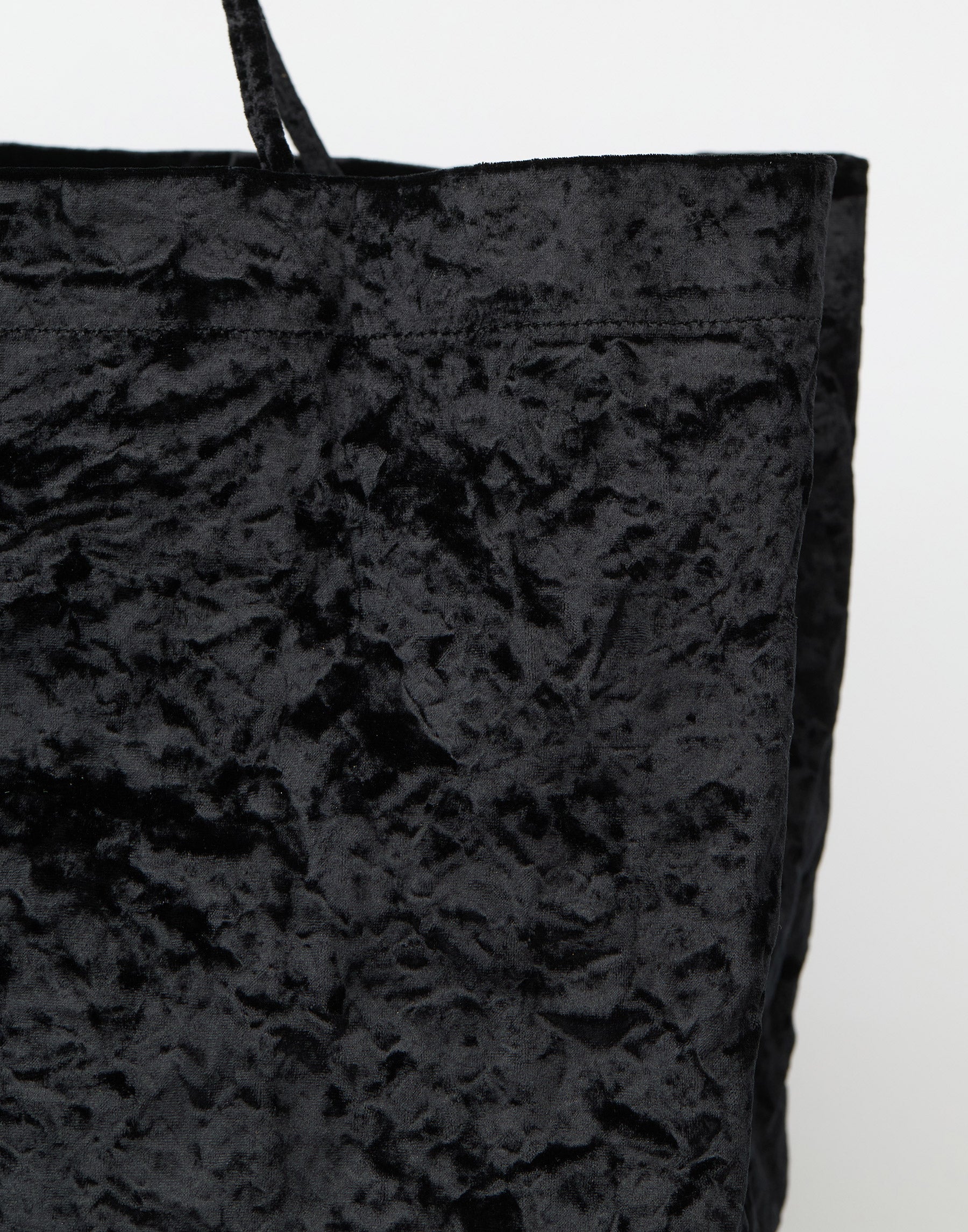 Black Velvet Maxi Tote Bag