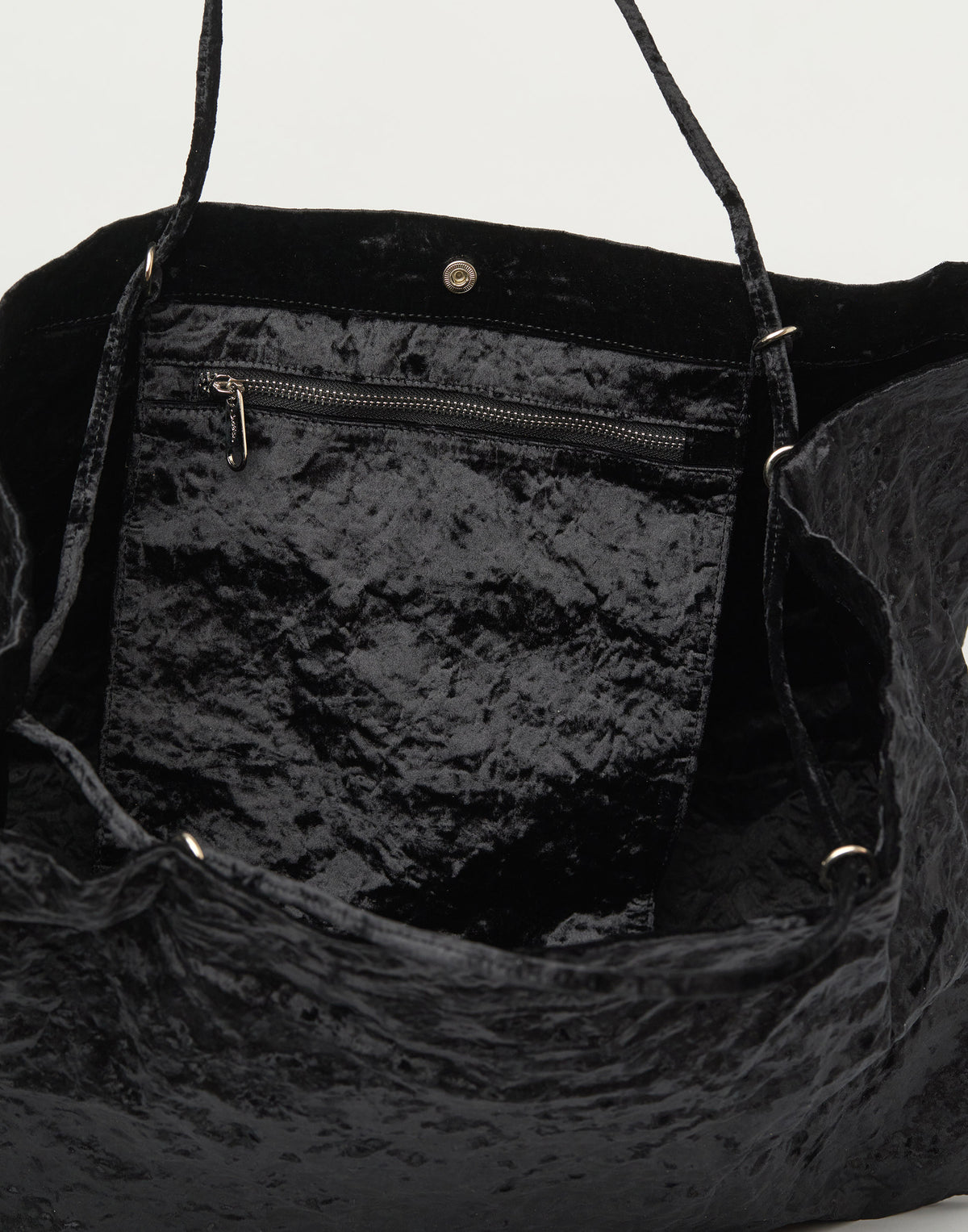 Black Velvet Maxi Tote Bag