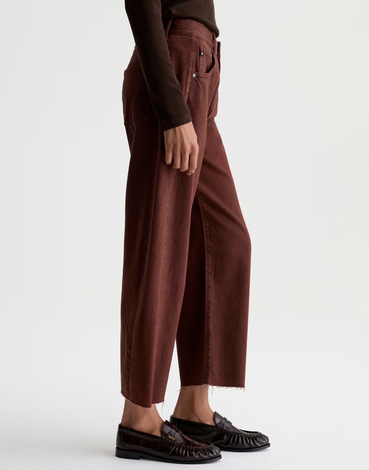 Chestnut High-Rise Hattie Crop Jeans