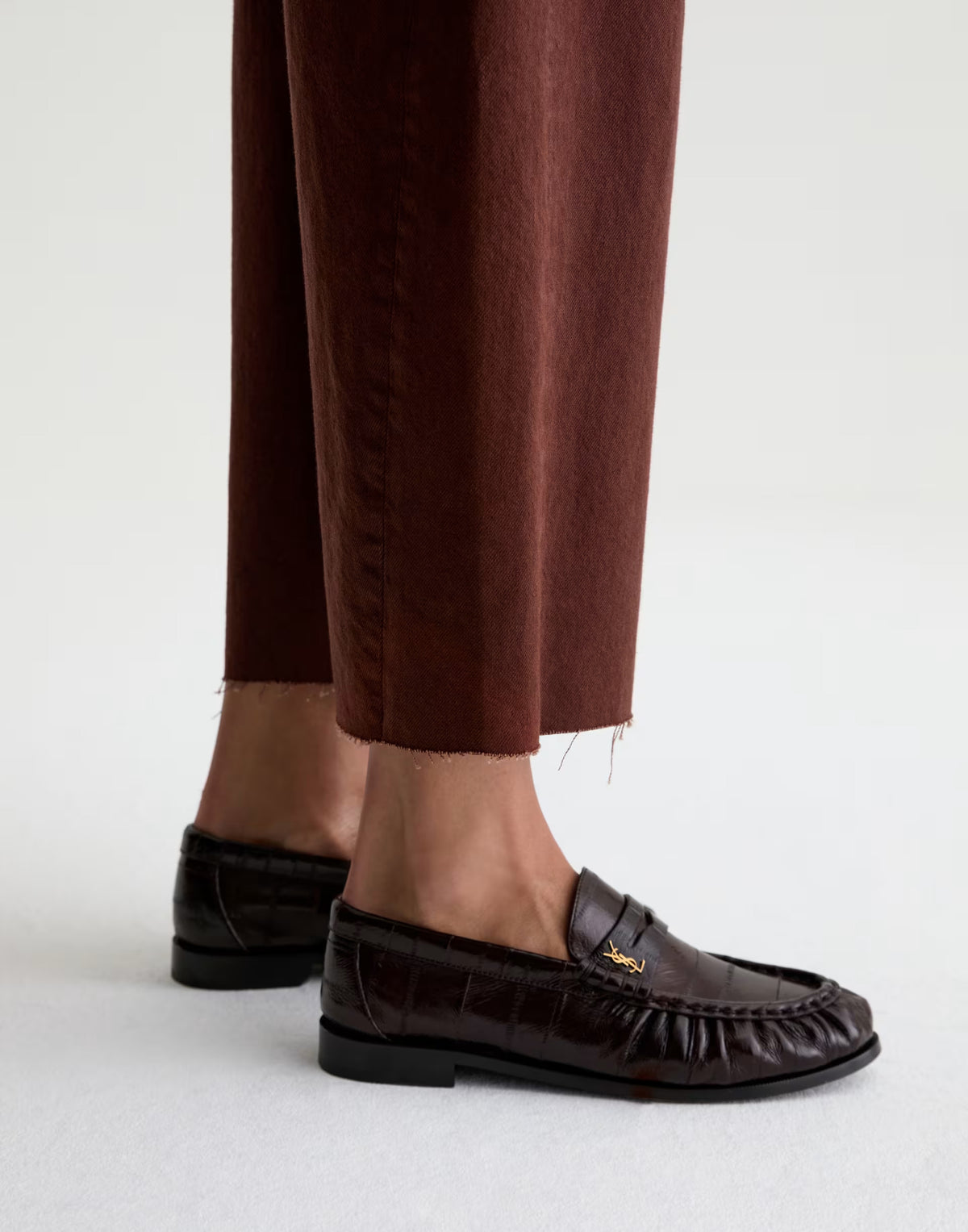 Chestnut High-Rise Hattie Crop Jeans