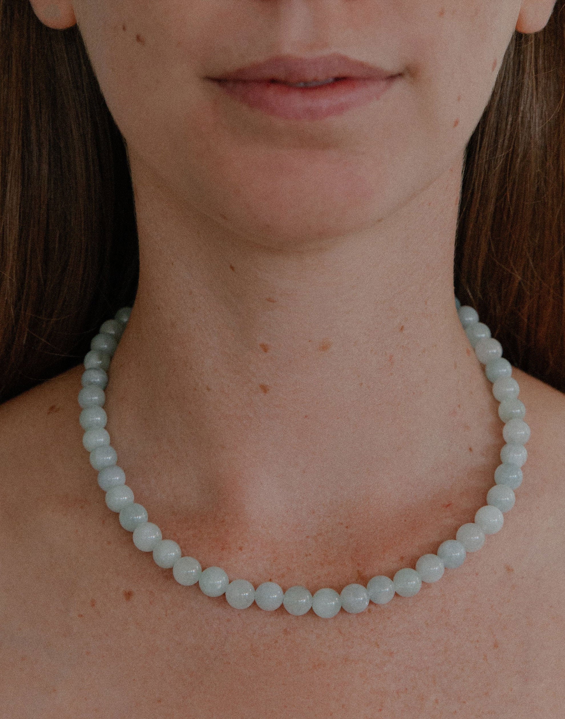 Aquamarine & Silver Aurora Necklace