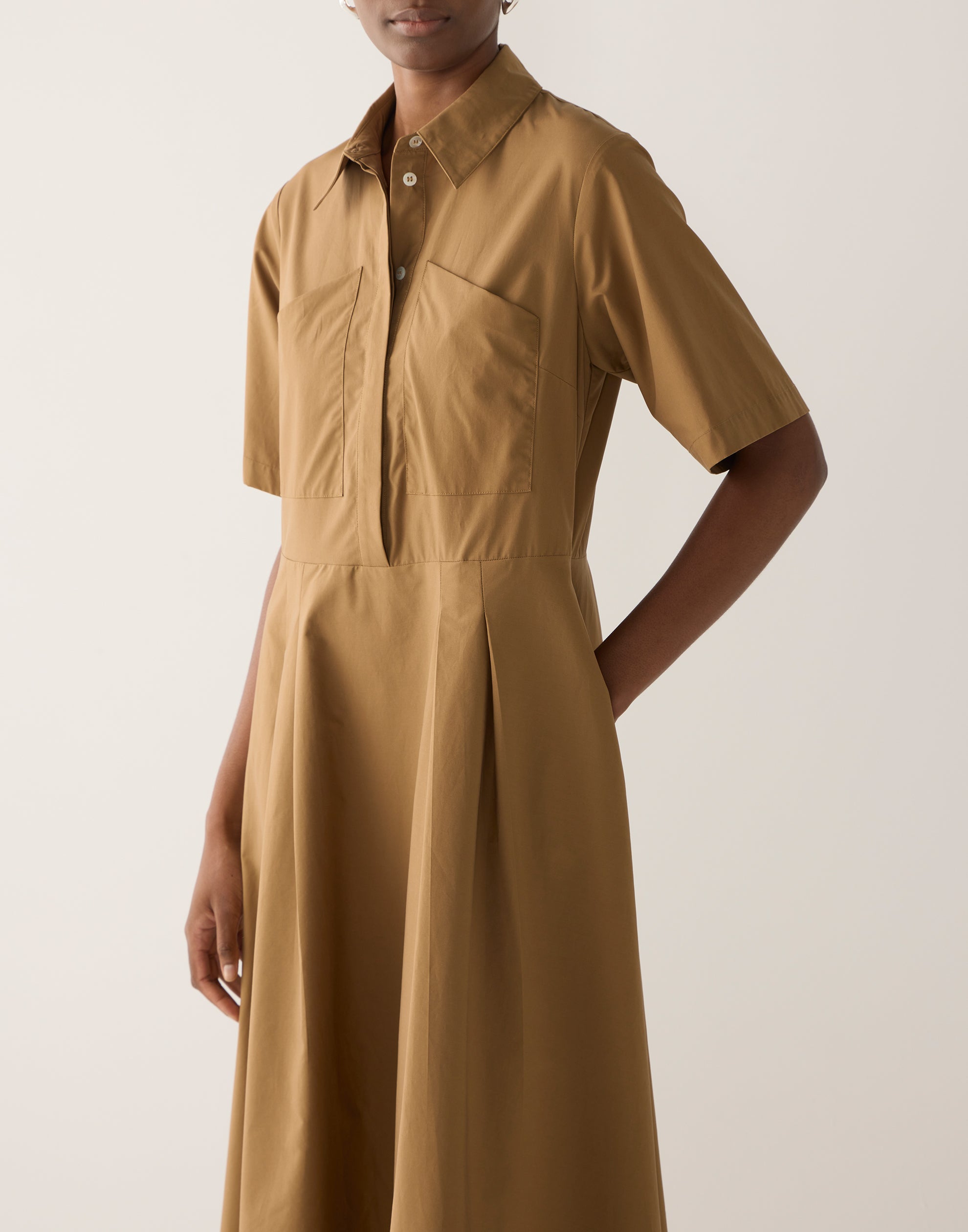 Cocoa Cotton & Tencel Calliope Dress