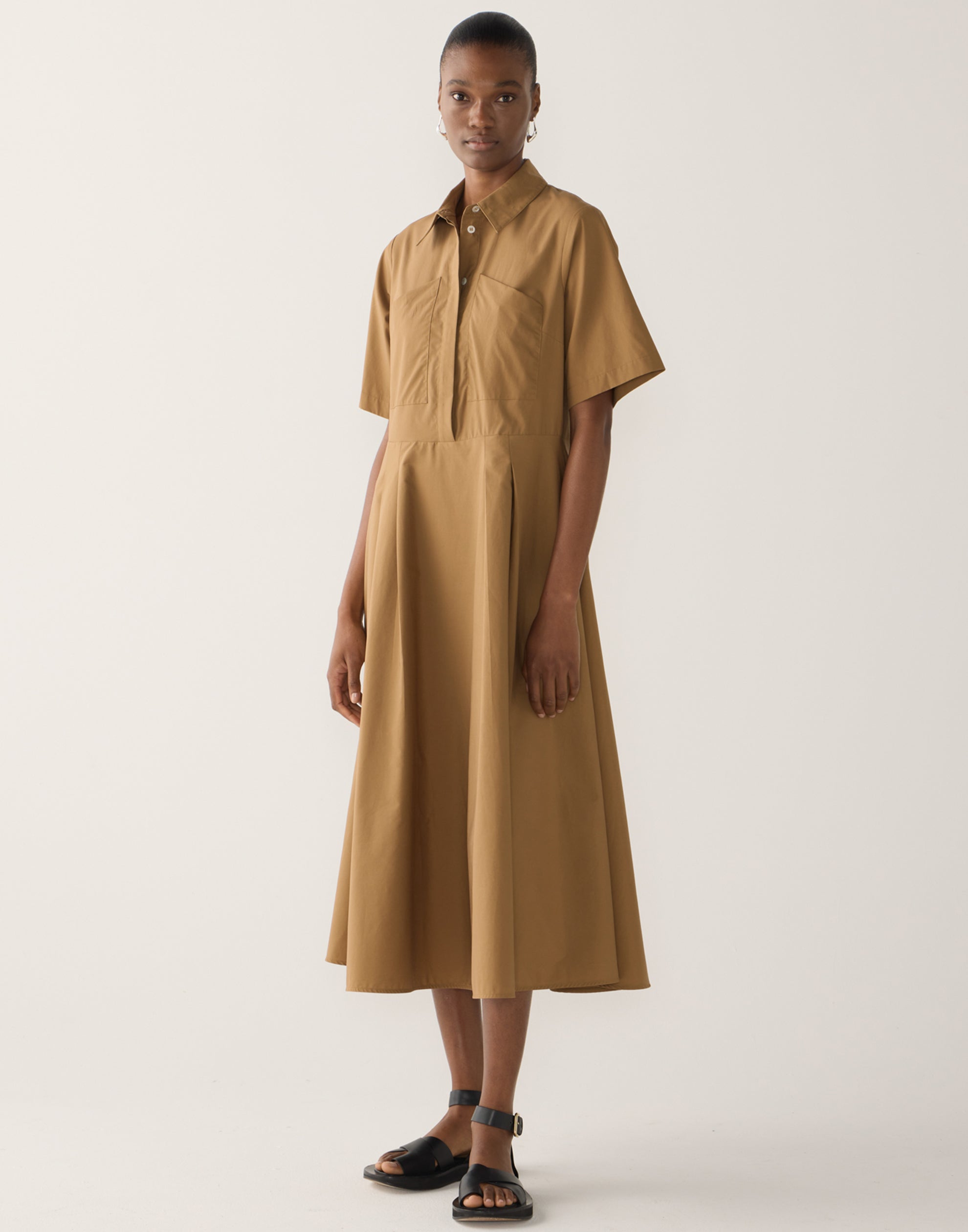 Cocoa Cotton & Tencel Calliope Dress