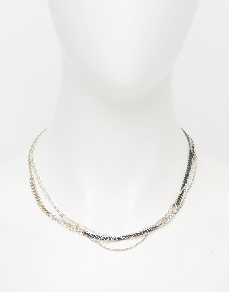 № 2 Silver & Oxidised Silver Chaos Necklace