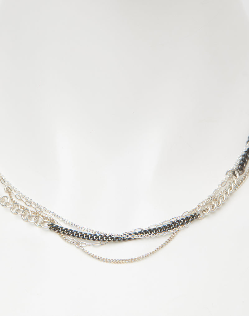 № 2 Silver & Oxidised Silver Chaos Necklace