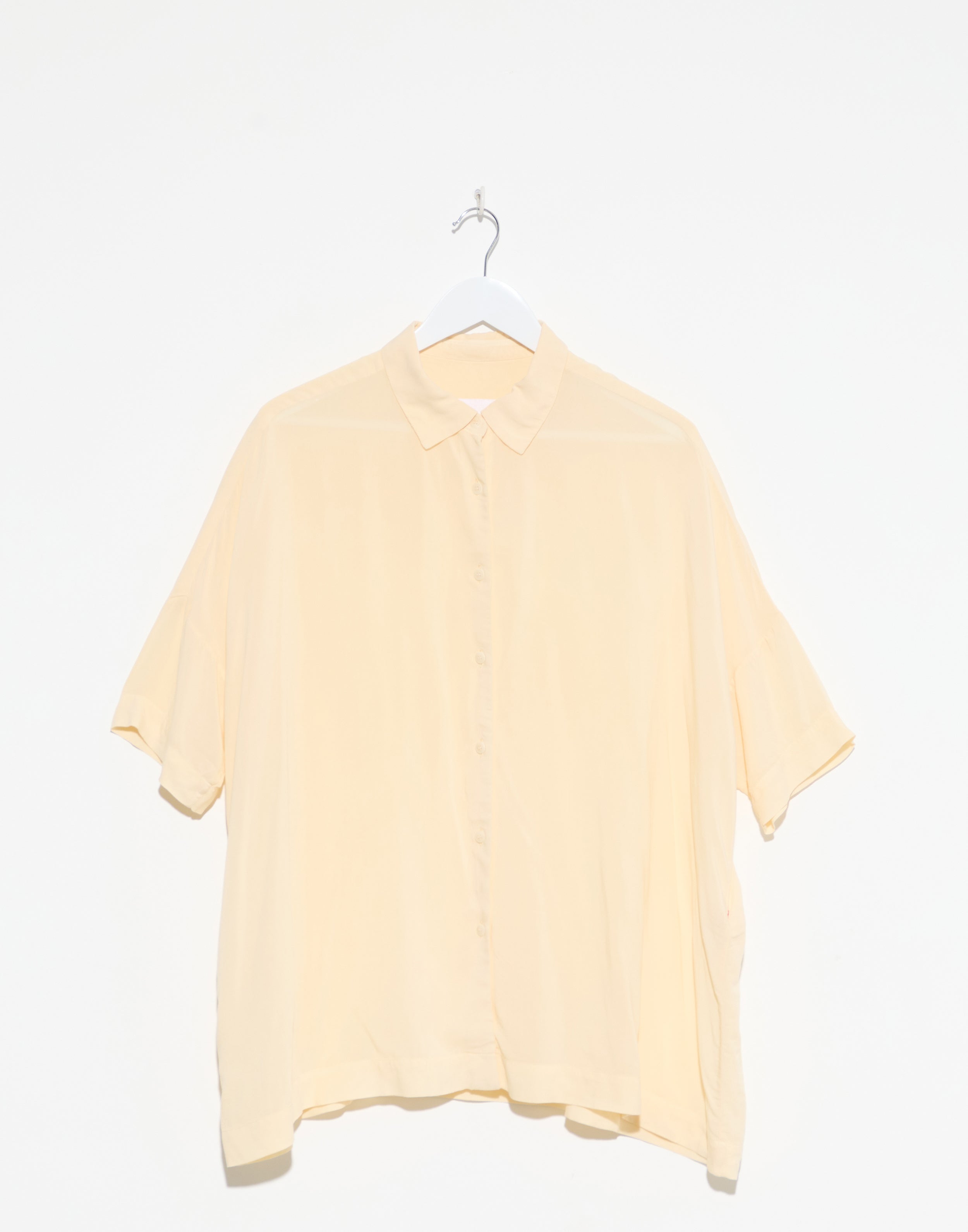 Cream Viscose Square Shirt