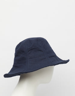Navy Cotton & Linen Everyday Hat