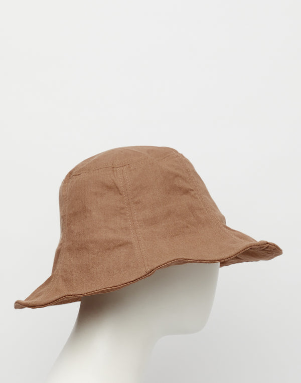 Taupe Cotton & Linen Everyday Hat