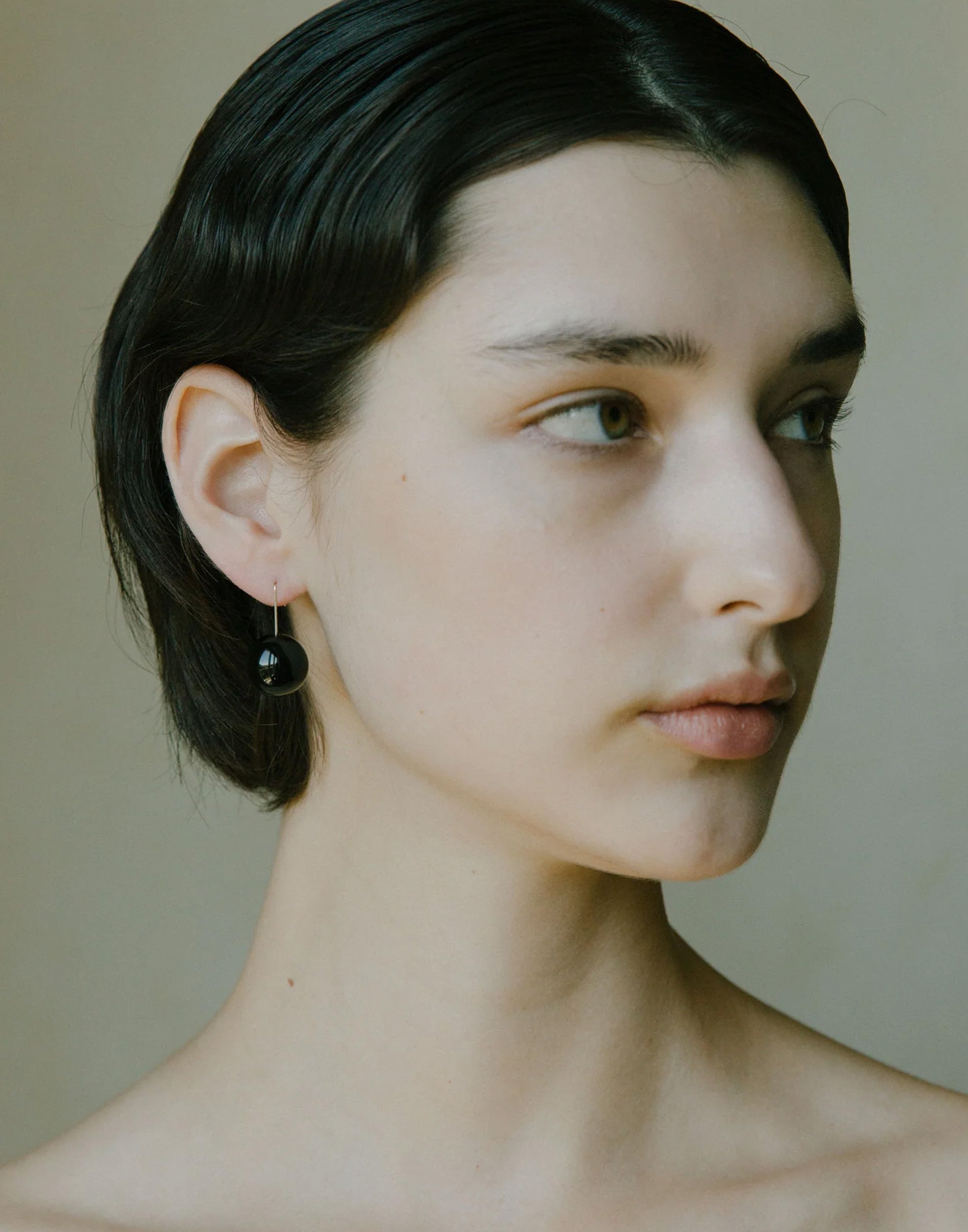 Onyx & Silver Felicity Earrings