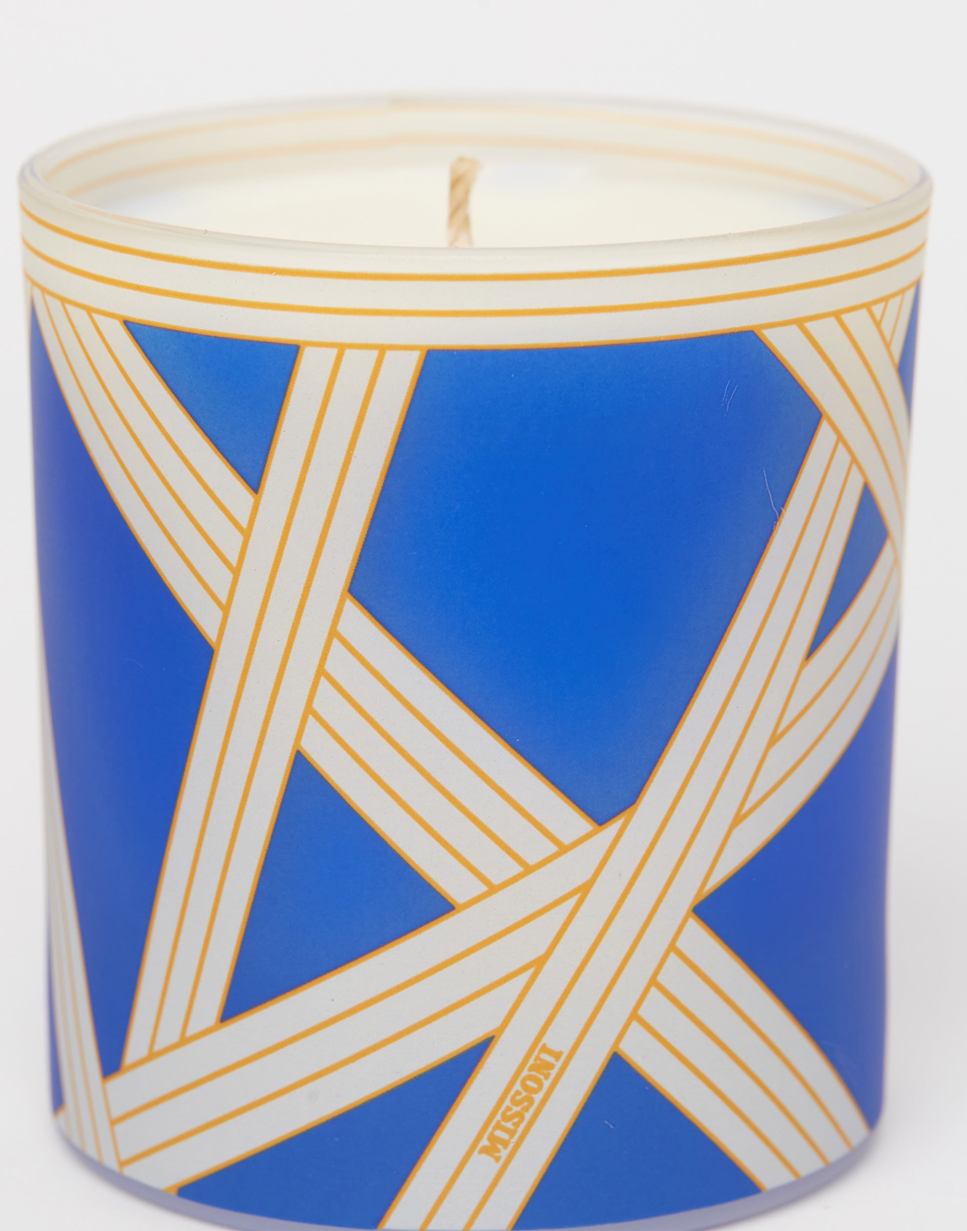 Missoni Home Nastri Bicolore 2 Blue candle - Thumbnail 4