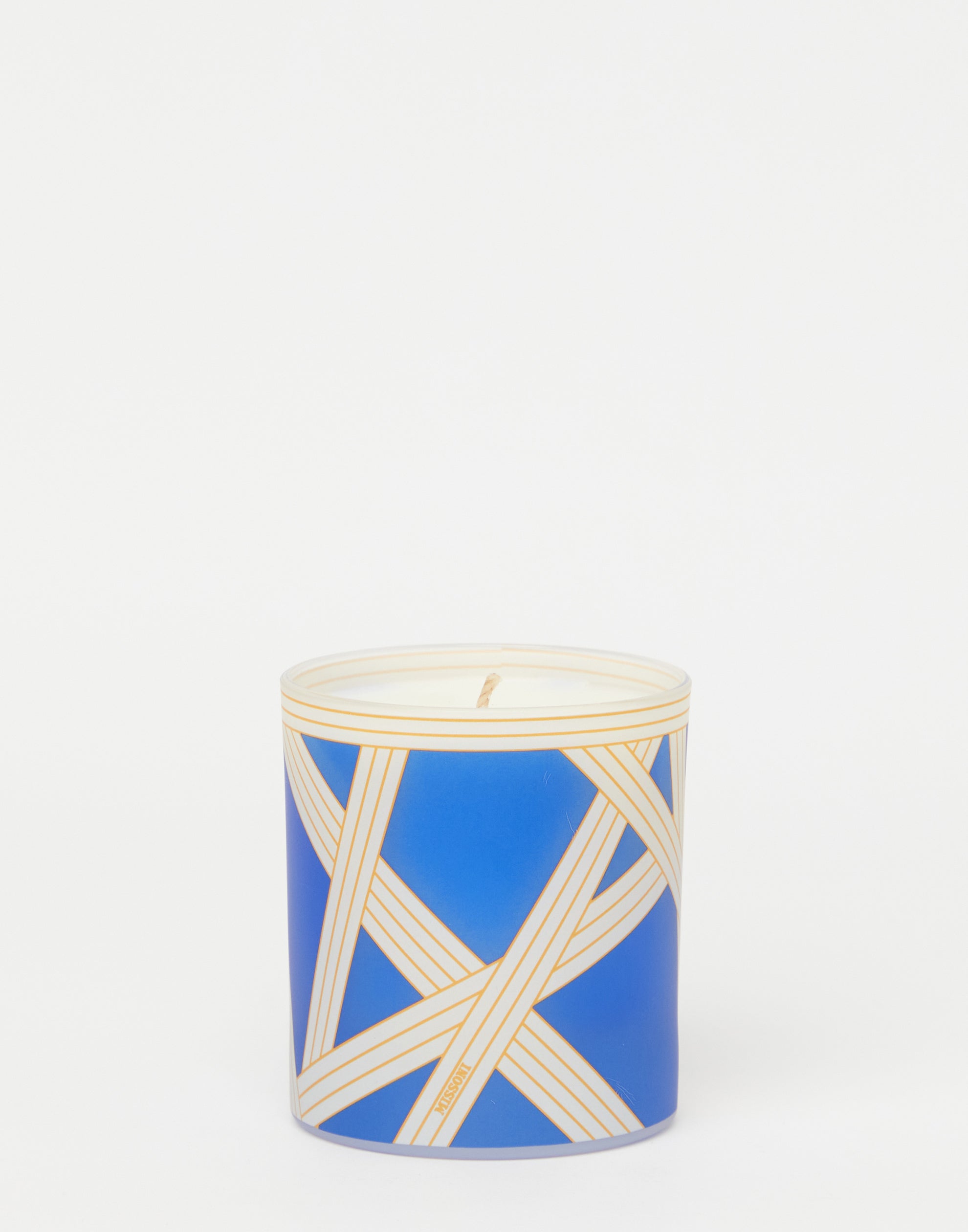 Missoni Home Nastri Bicolore 2 Blue candle - Thumbnail 3