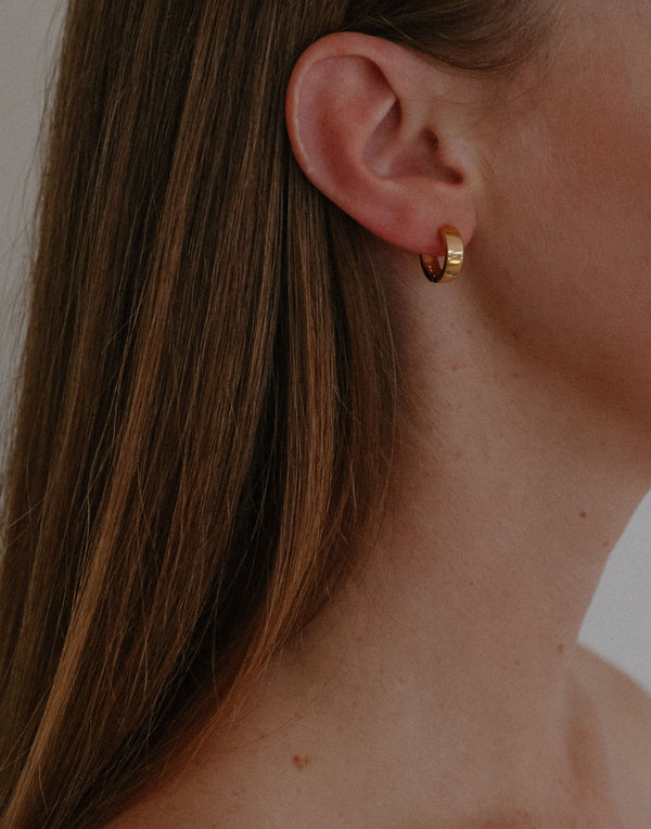 Gold Piper Hoop Earrings