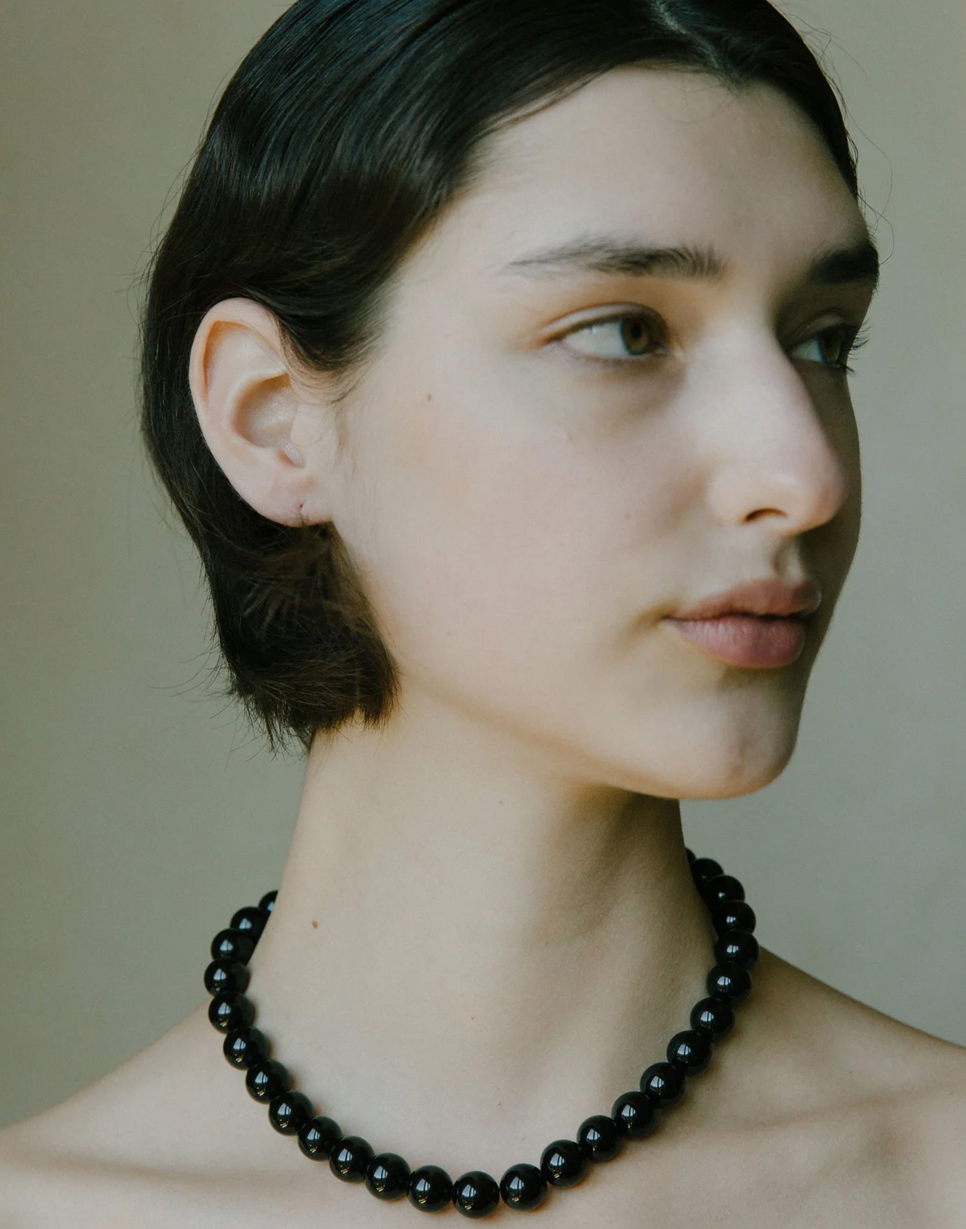 Onyx & Gold Porter Necklace