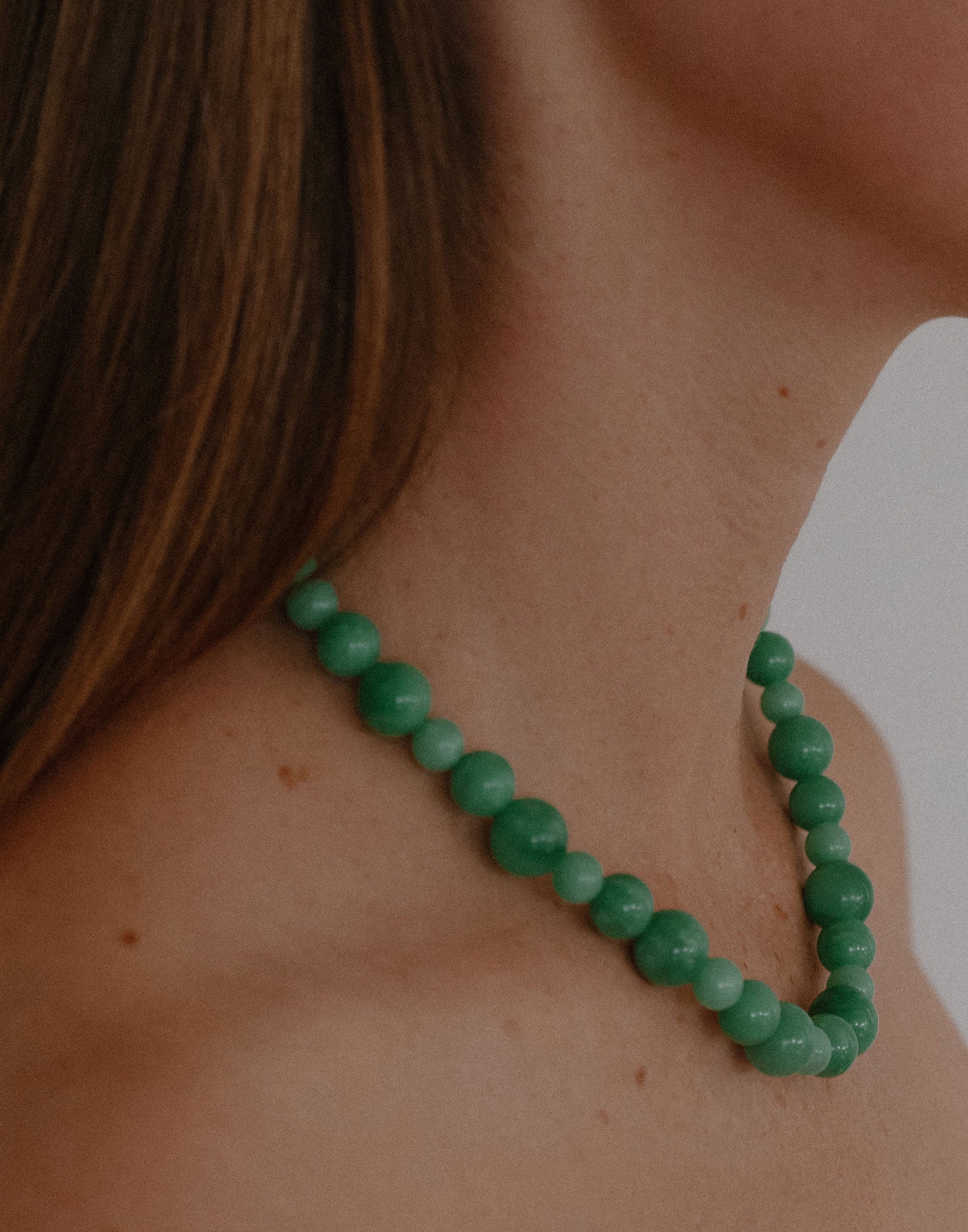 Zambian Jade & Silver Raphael Necklace