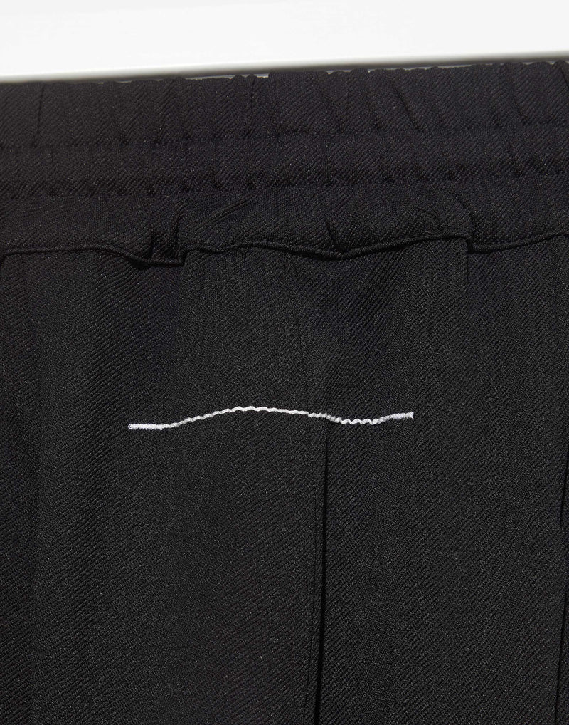Black Stretch Twill Tapered Pant