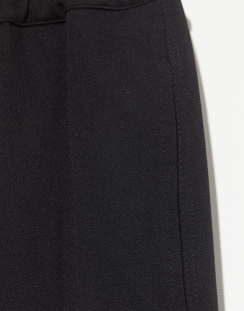 Black Stretch Twill Tapered Pant