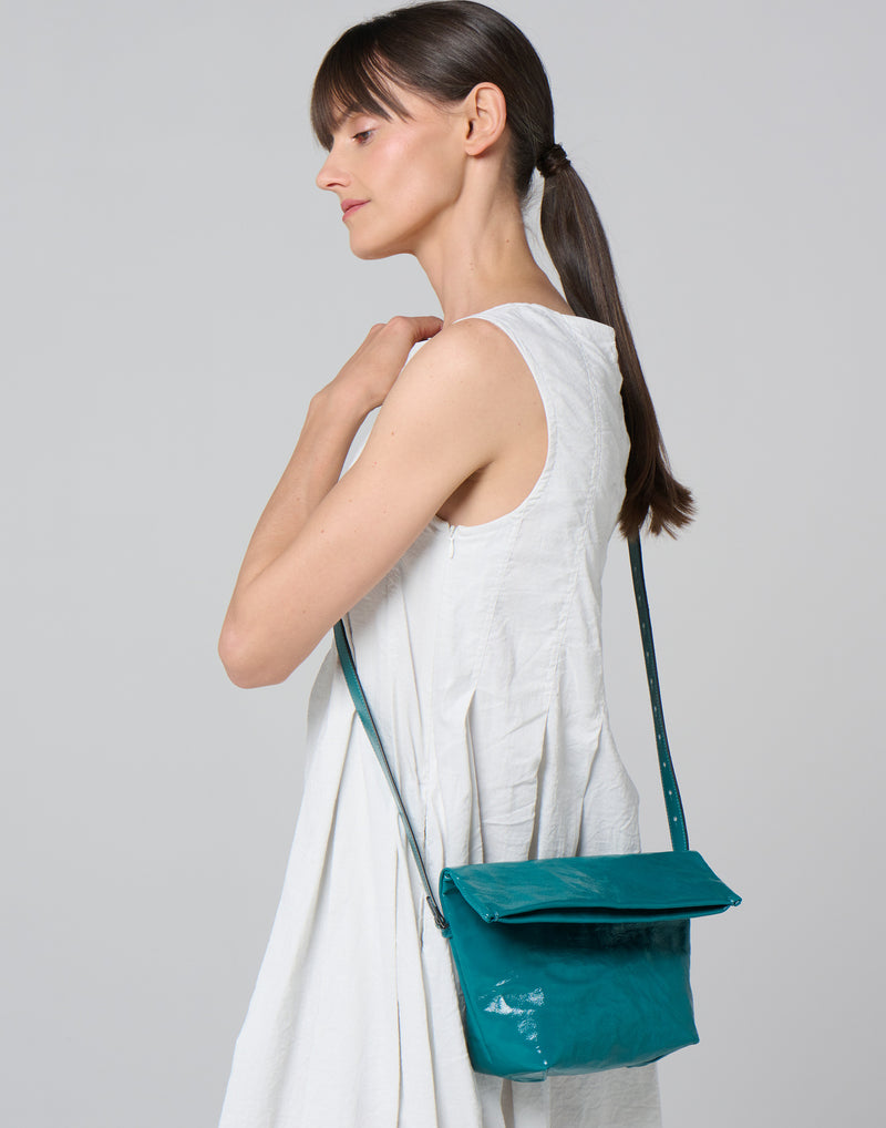 Lago Patent Leather Shoulder Bag