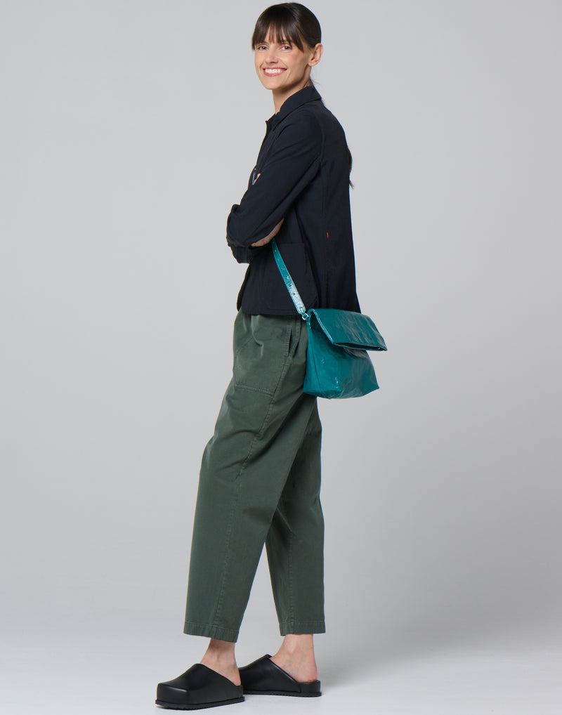 Lago Patent Leather Big Shoulder Bag