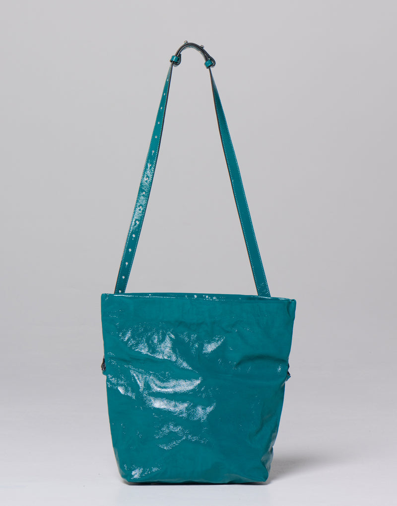 Lago Patent Leather Big Shoulder Bag