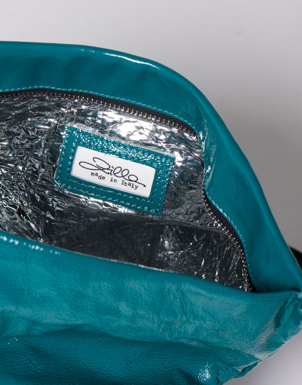 Lago Patent Leather Big Shoulder Bag