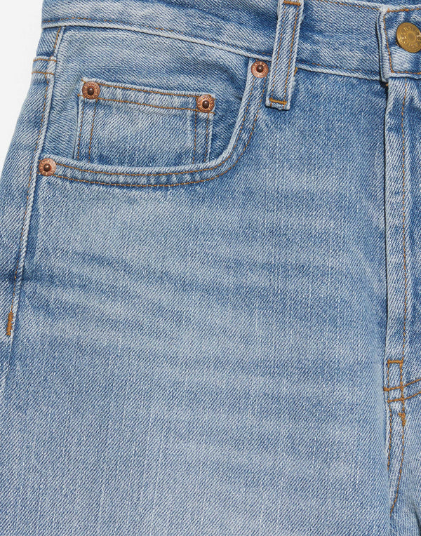 Vintage Wash High-Rise Brit Jeans