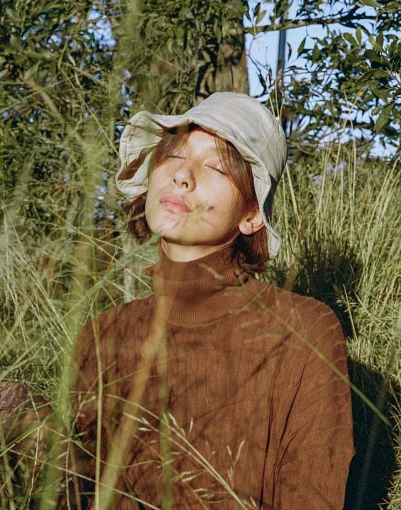 Beige Cotton & Linen Everyday Hat