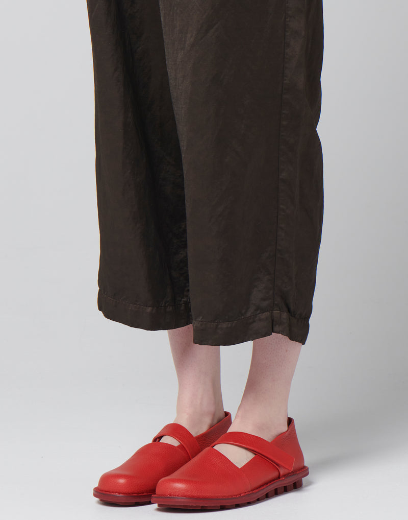 Red Leather Ahead Alb Loafers