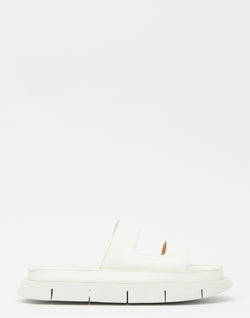 Optical White Intagliato Slide Sandals