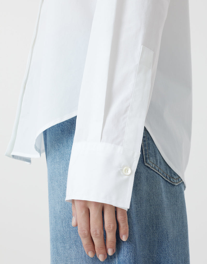 White Cotton Poplin Classic Shirt