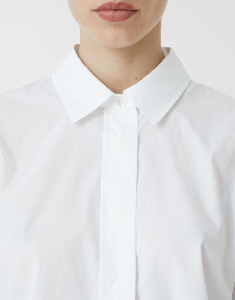 White Cotton Poplin Classic Shirt