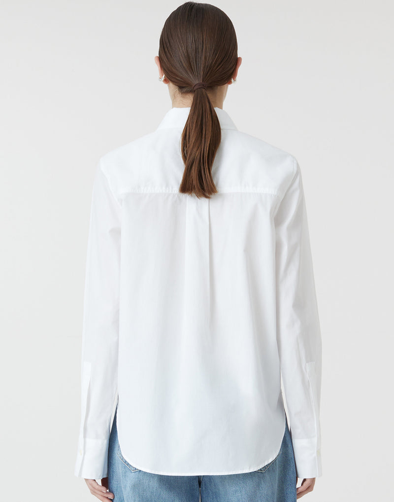 White Cotton Poplin Classic Shirt