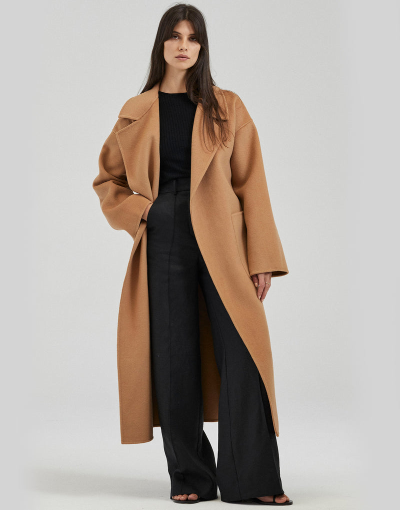 Camel Cashmere & Wool Camilla Coat