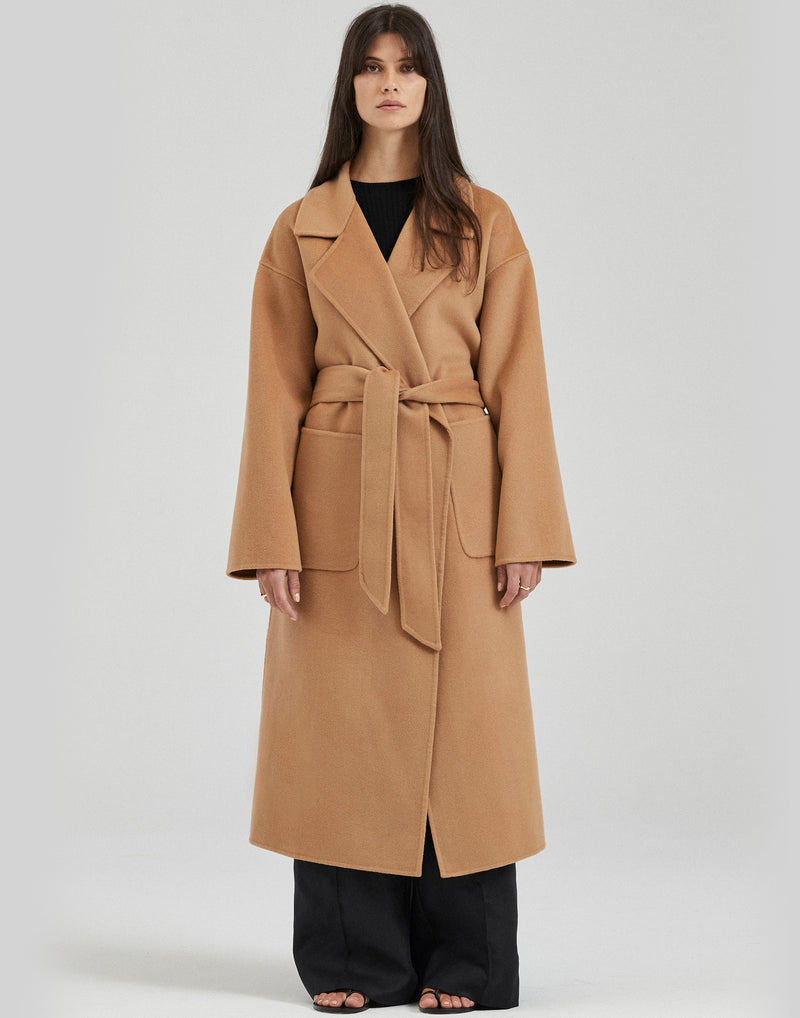 Camel Cashmere & Wool Camilla Coat