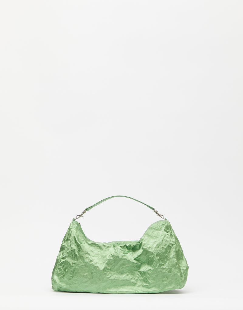 Linden Green Satin Ella Bag
