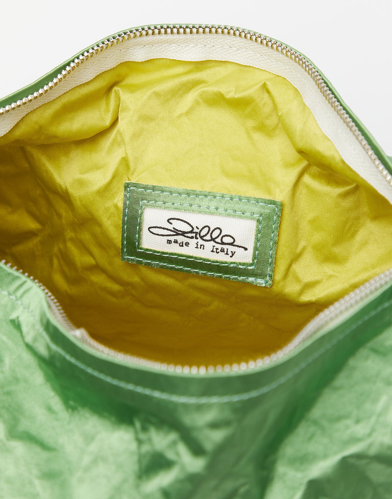Linden Green Satin Ella Bag
