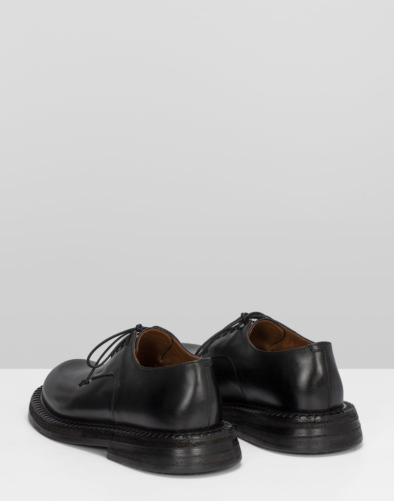 Black Leather Alluce Derby Lace-Ups