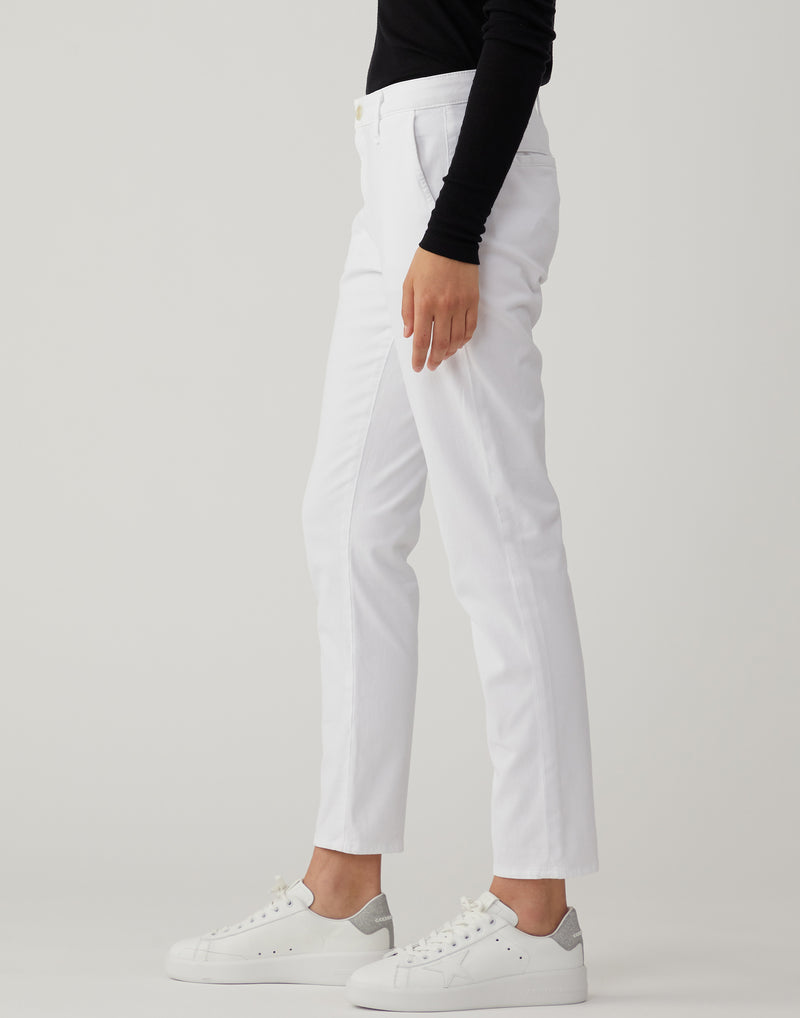 White Caden Tailored Trousers