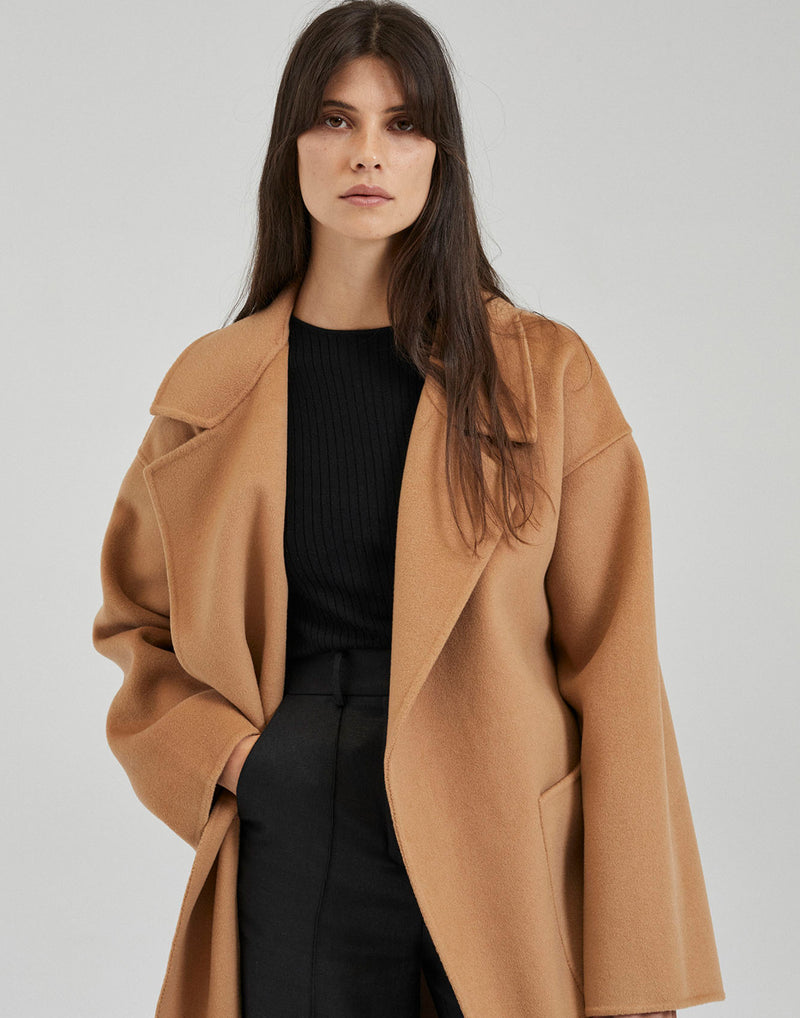 Camel Cashmere & Wool Camilla Coat