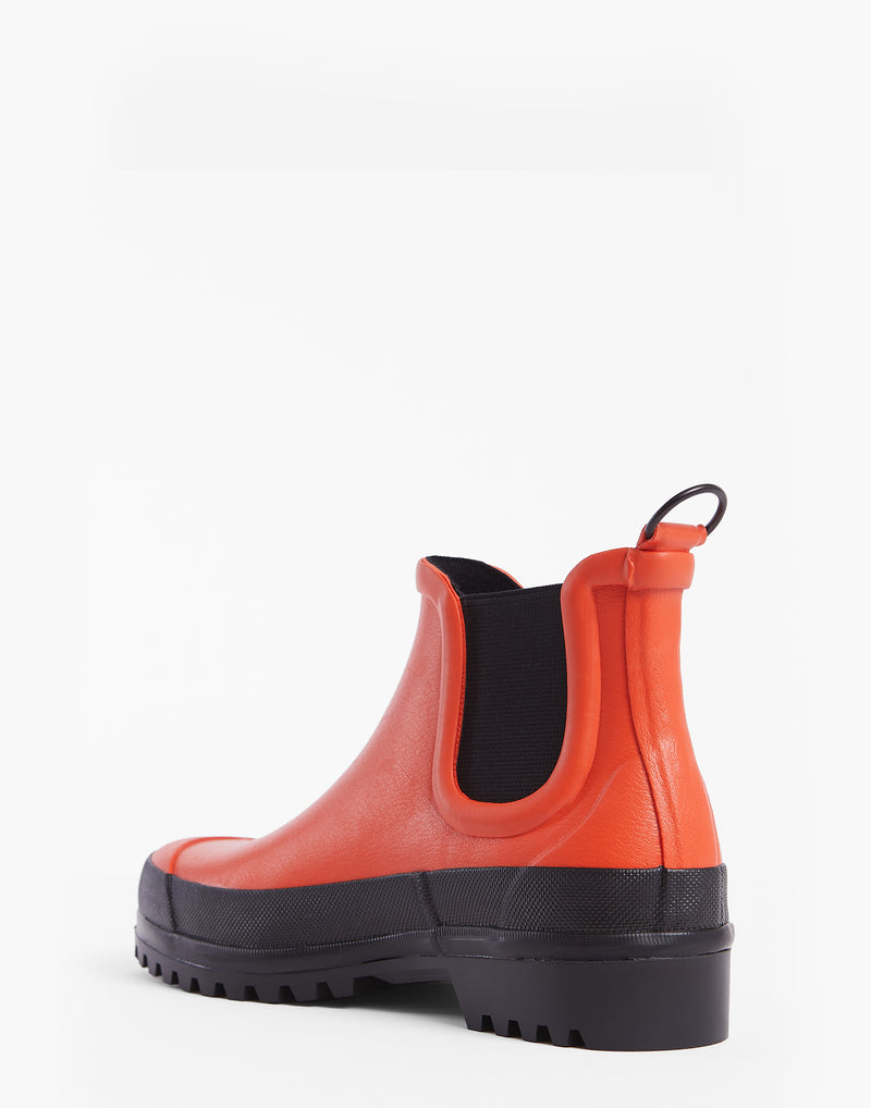 Faded Red & Black Chelsea Rainwalker Boots