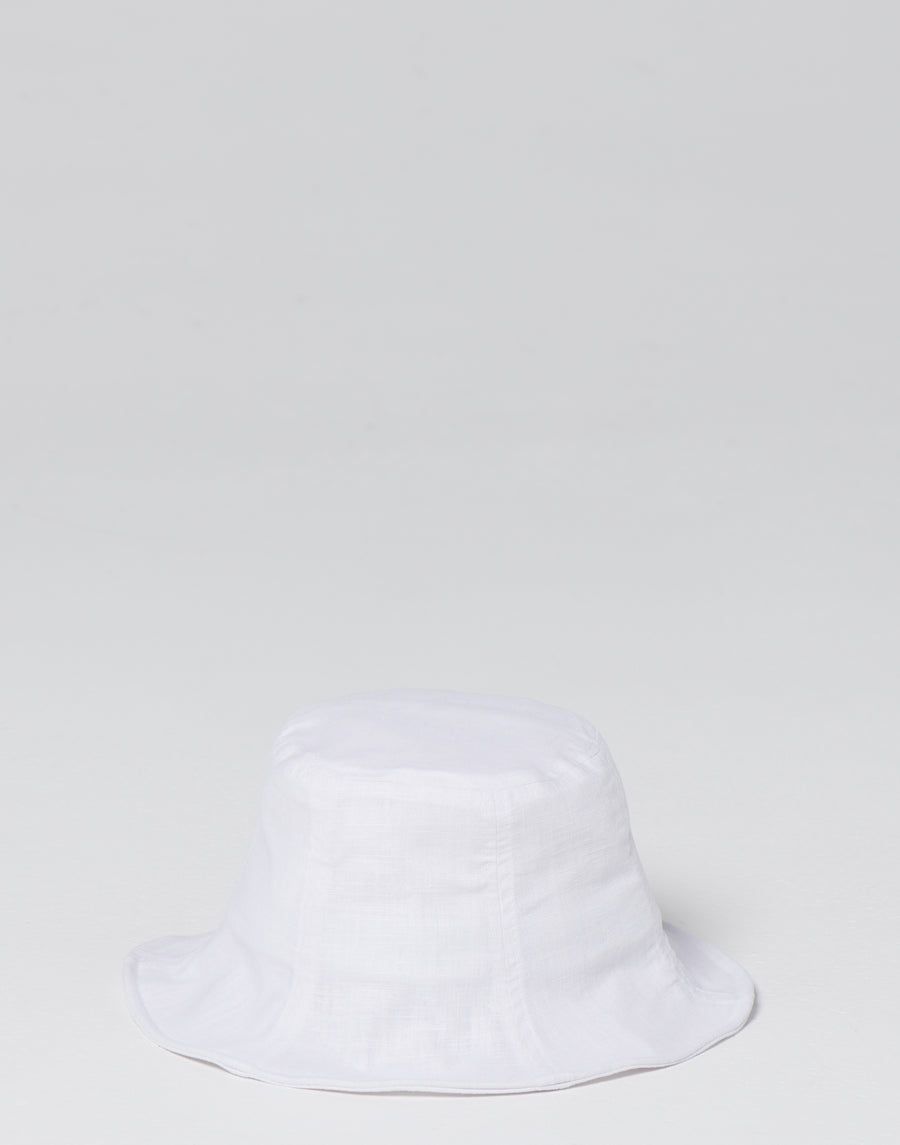 White Linen Himari Hat