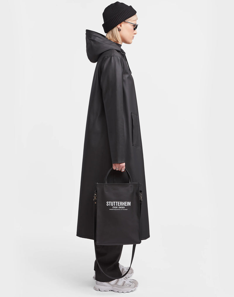 Black Long Mosebacke Raincoat