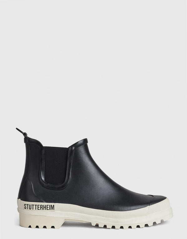 Black & White Chelsea Rainwalker Boots