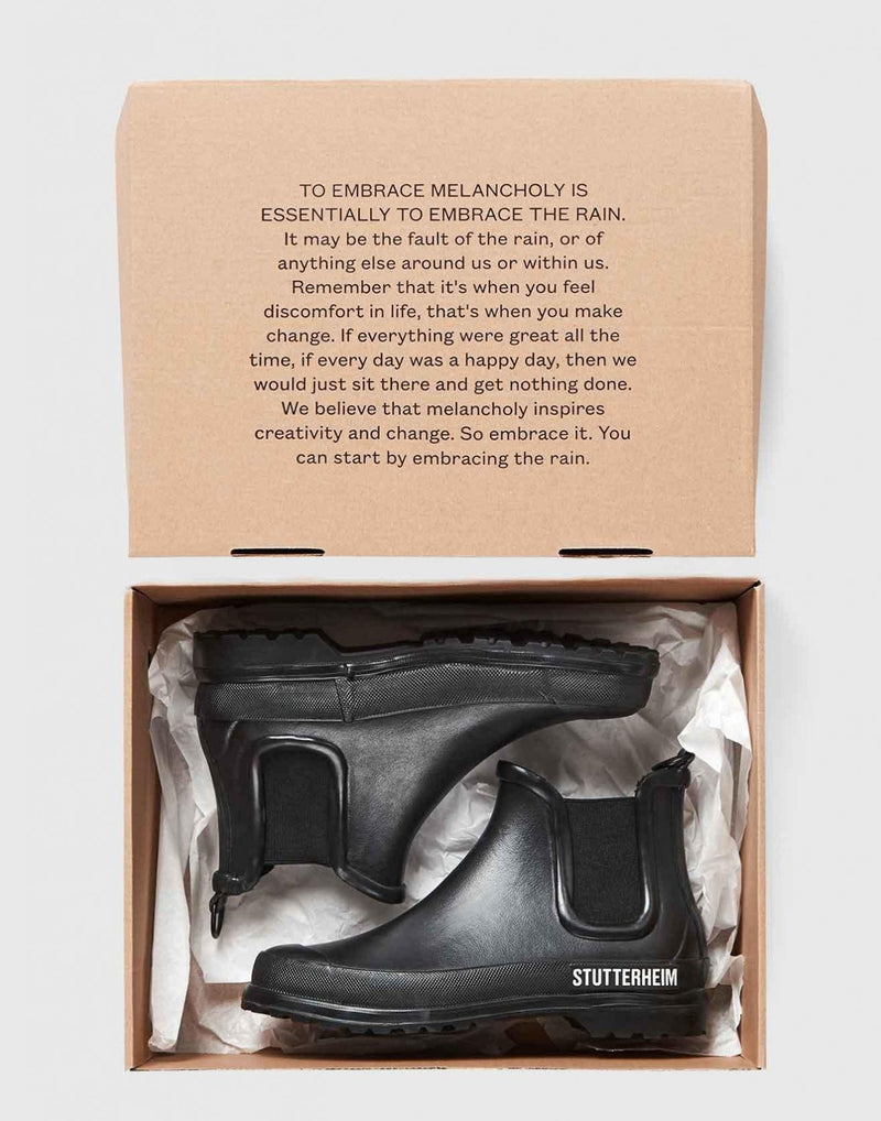 Black & Green Chelsea Rainwalker Boots