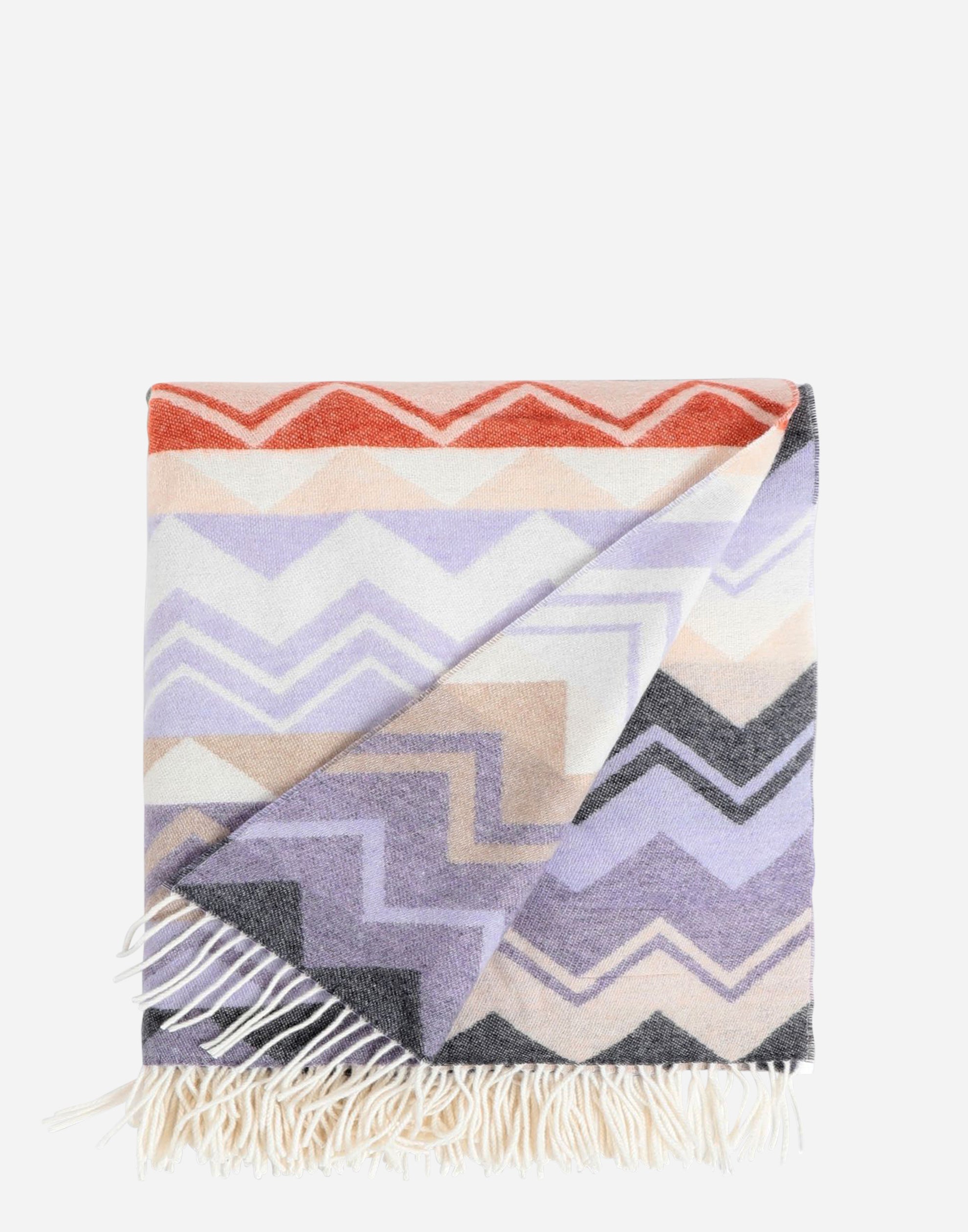 Yvo Zig-Zag Wool-Blend Throw 130 x 190cm